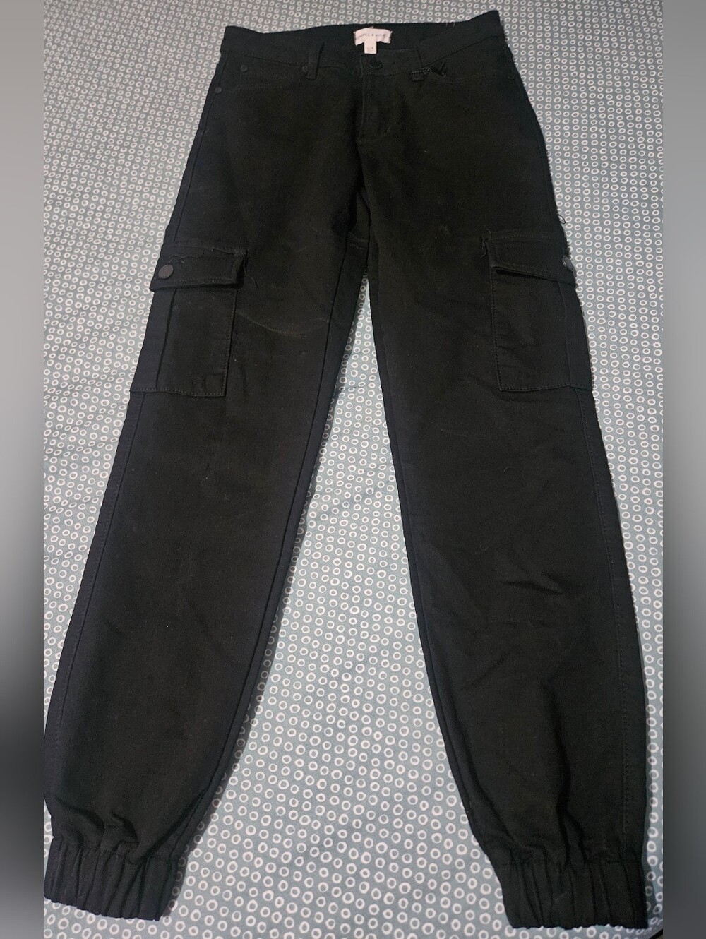 Kendall & Kylie Black Women's Cargo Joggers